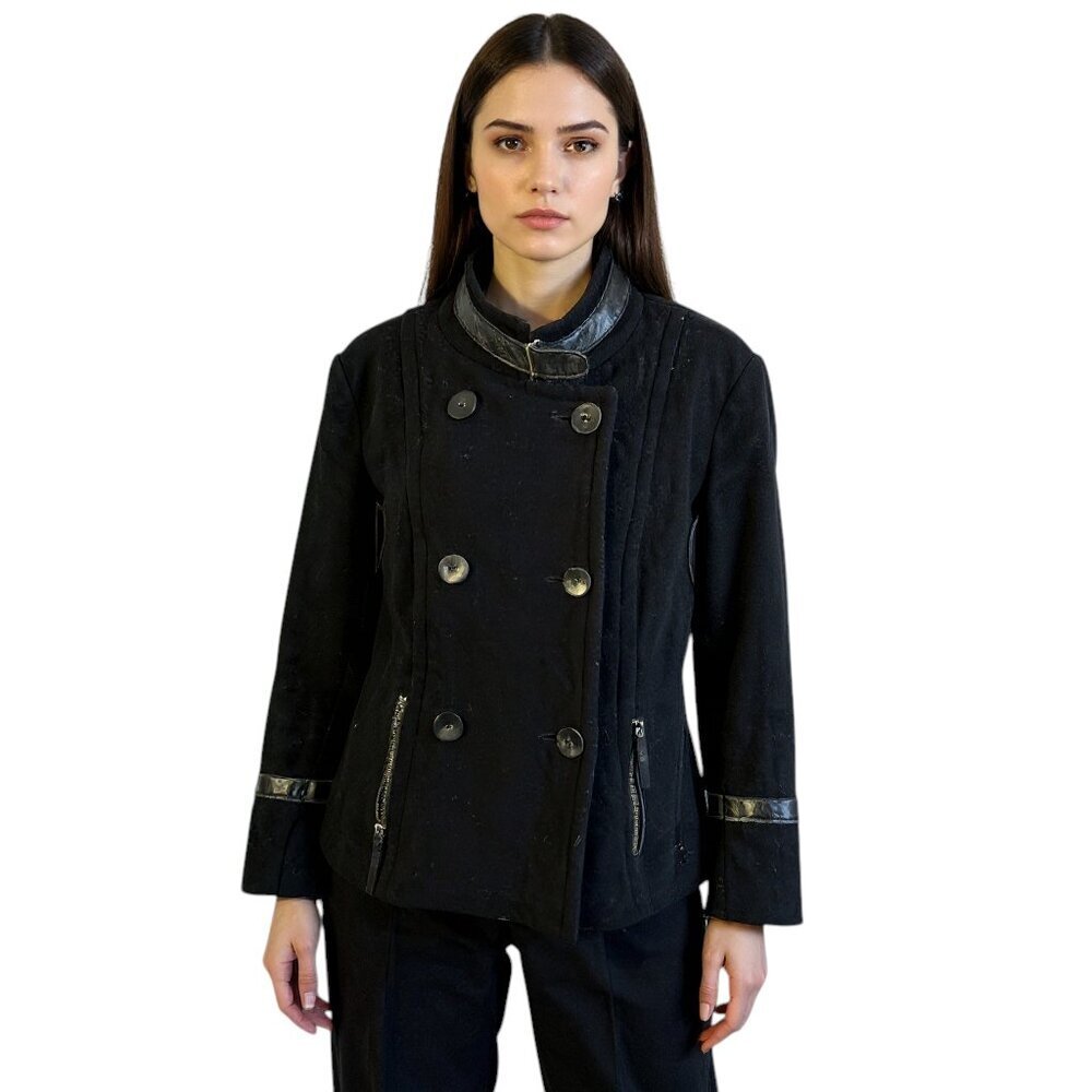 Rudsak Black Wool Military Jacket – Women’s Medium Moto Style Coat